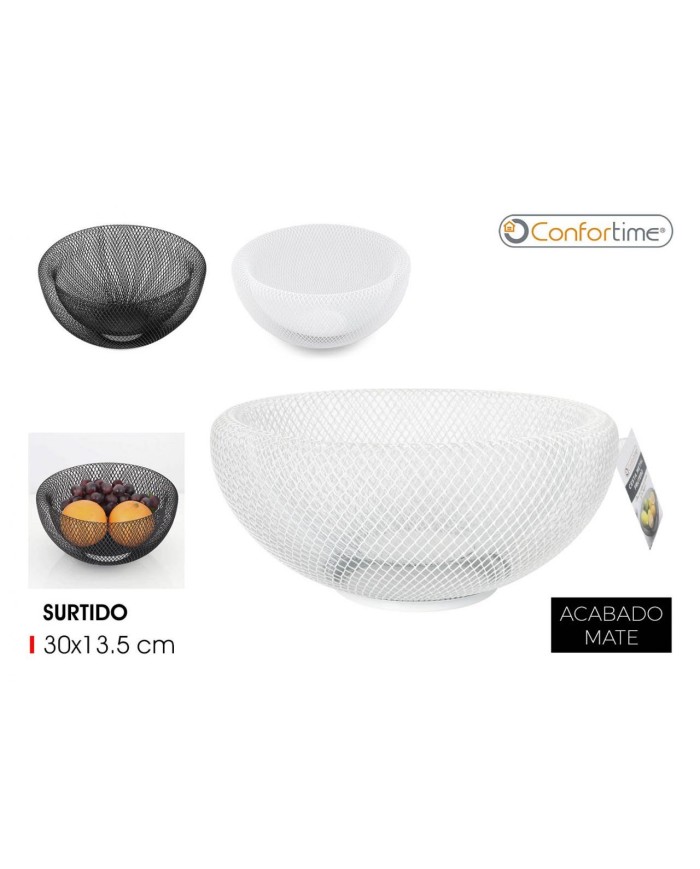 CESTA METAL FRUTERO 30X13.5CM CONFORTIME
