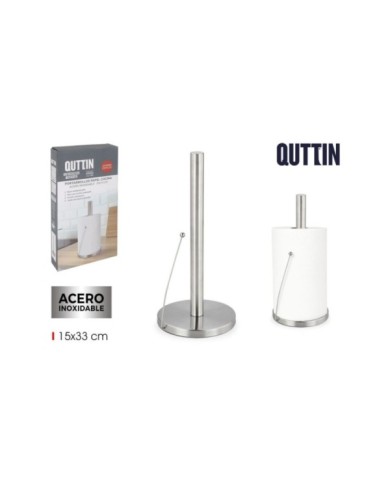 PORTARROLLO COCINA ACERO QUTTIN