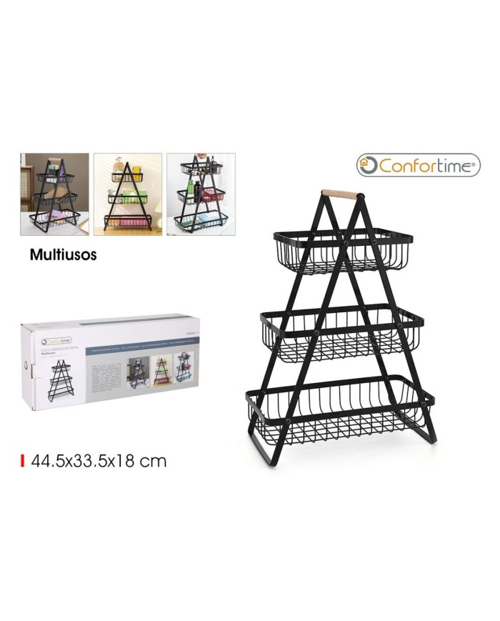 CESTA ORDENACION METAL 3 NIVELES CONFORTIME
