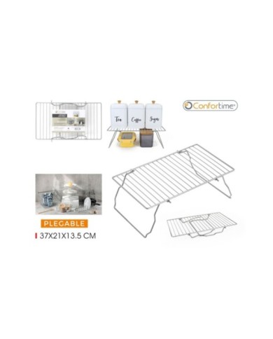 ESTANTE PLEGABLE COCINA GREY 37X21 CONFORTIME