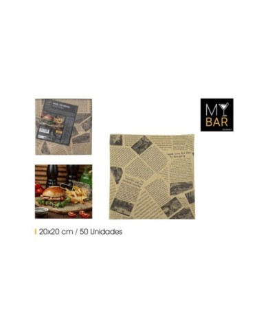 PAPEL ANTIGRA.COLOR KRAFT 20X20/50P MY BAR