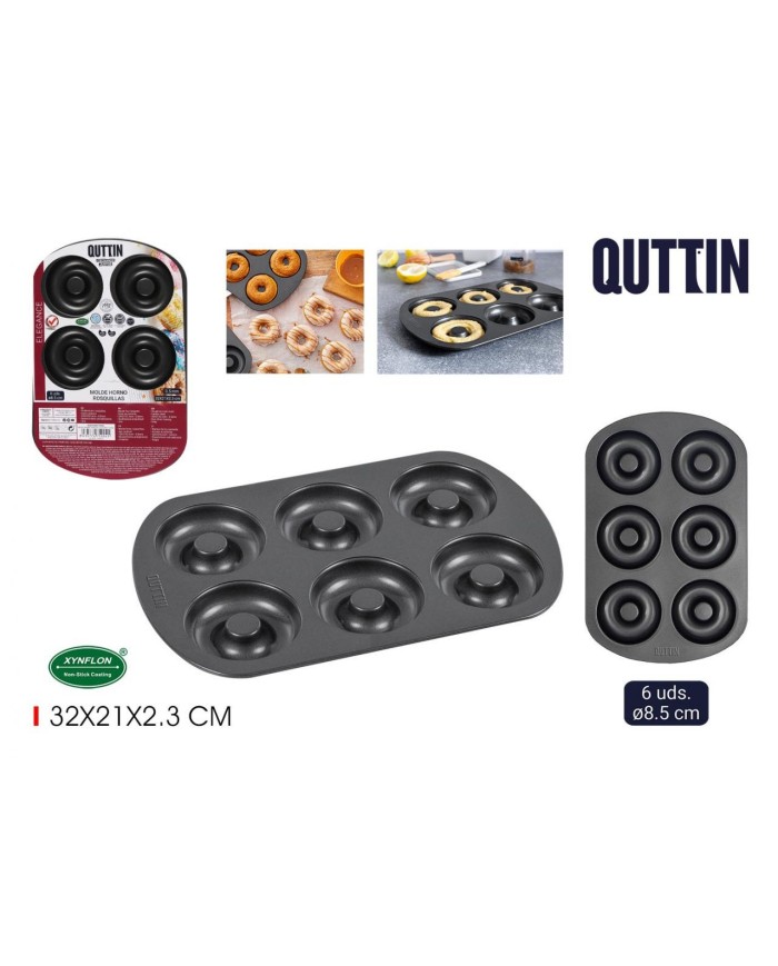 MOLDE HORNO ROSQUILLAS 6UNDS. 8.5CM QUTTIN