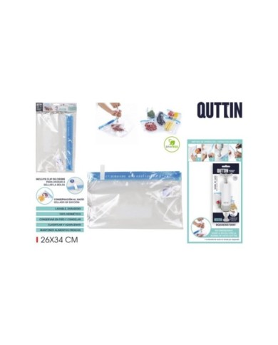 96SET 4 BOLSAS COMIDA REUT.VACIO 26X34CM QUTT