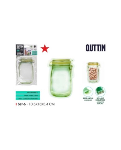 Y 144 SET6 BOLSA ALIMENTOS REUTI.10.5X