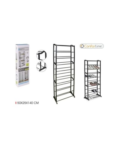 ZAPATERO METAL 30 PAR 50X25X140CM CONFORTIME