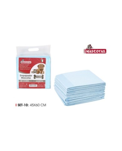 SET10 EMPAPADOR MASCOTA 45X60CM MCT MASCOTAS