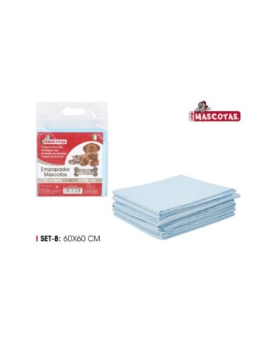 SET8 EMPAPADOR MASCOTA 60X60CM MCT MASCOTAS