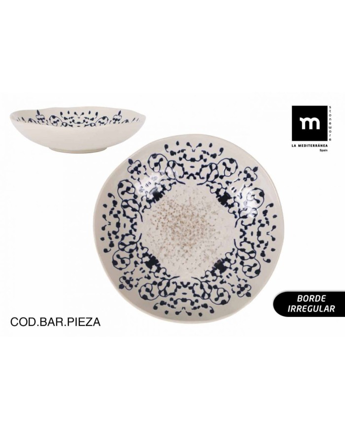 PLATO HONDO 21cm JERICA Iberica BRILLO