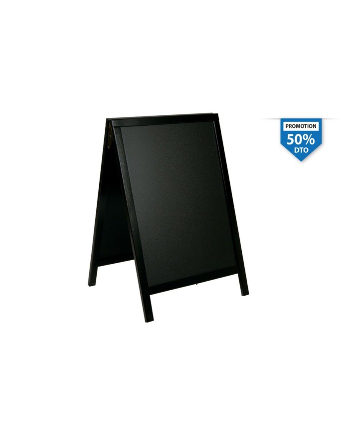 50 PIZARRA NEGRA CABALLETE EXT. DUPLO 85x54