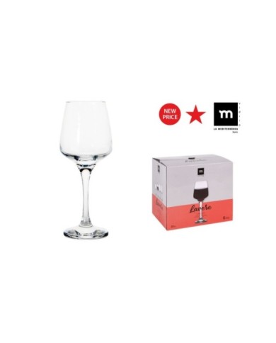 Y SET 6 COPAS VINO 330cc LAVERE MD