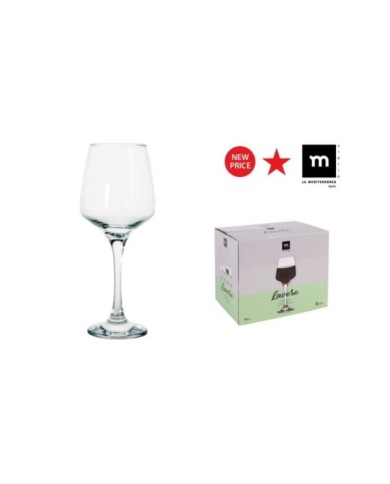 Y SET 6 COPAS VINO/AGUA 400cc LAVERE MD