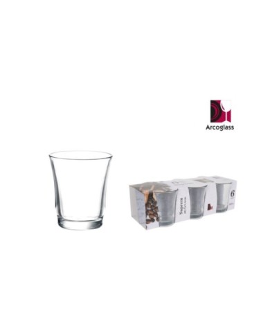 EKSET 6 VASOS BOMBON 125ml SUPREM AG
