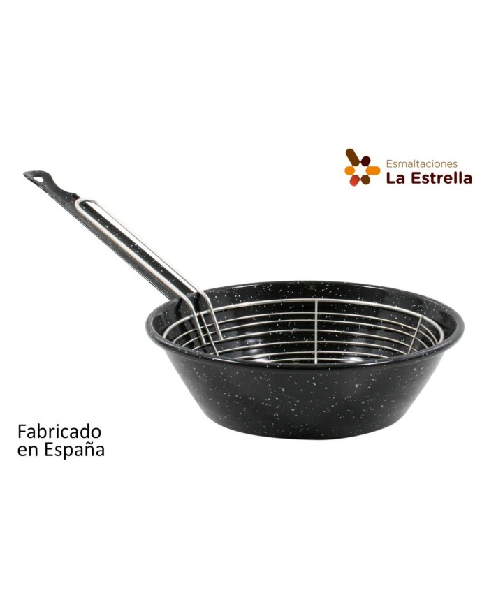 SARTEN HONDA C/CESTILLO 22cm JASPEADA