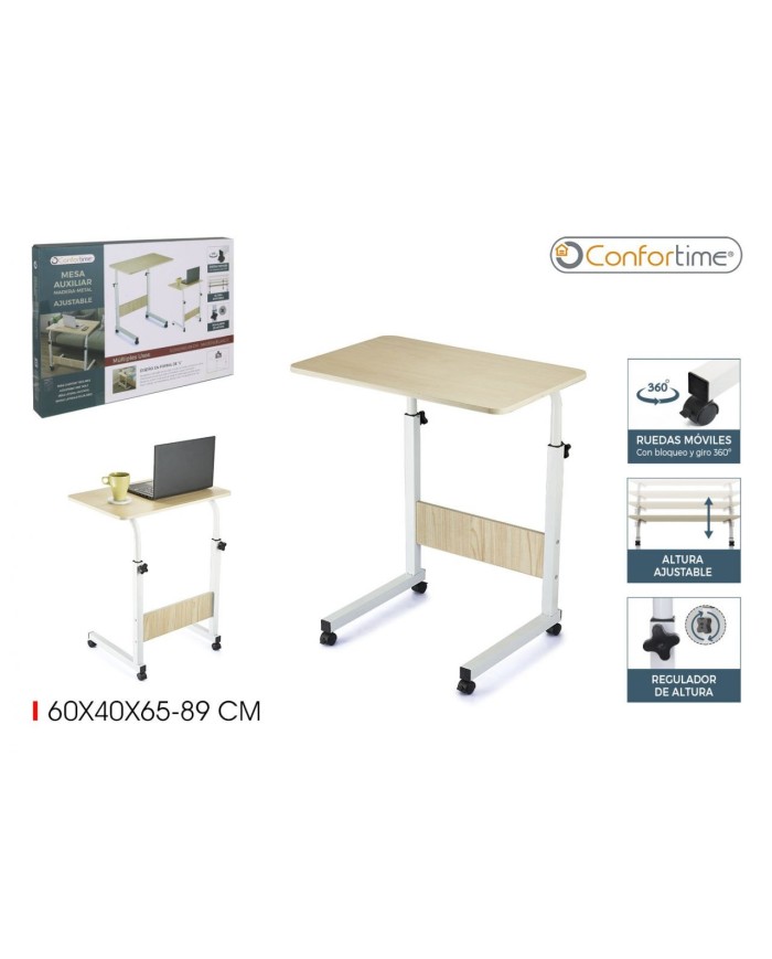 MESA AUXILIAR MADERAMETAL PLEGABLE CONFORTIME