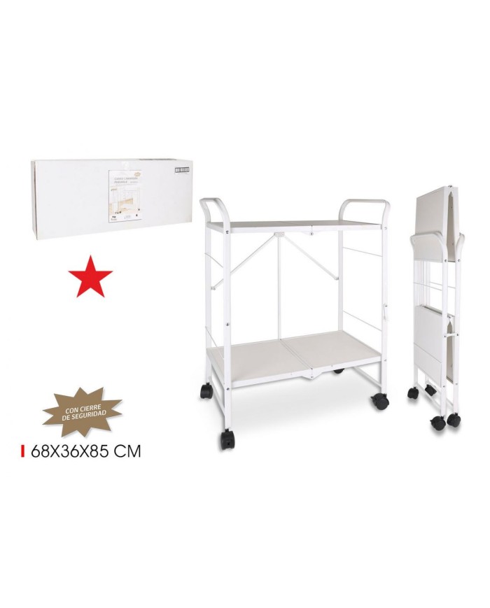 Y CARRO CAMARERA PLEGABLE 68X36X104.5