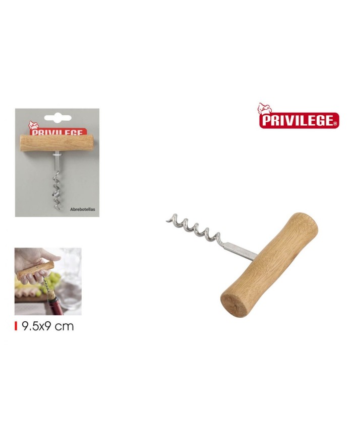 ABREBOTELLAS MANGO MADERA PRIVILEGE