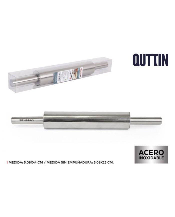 48 RODILLO AMASAR INOX 5.08X25CM QU