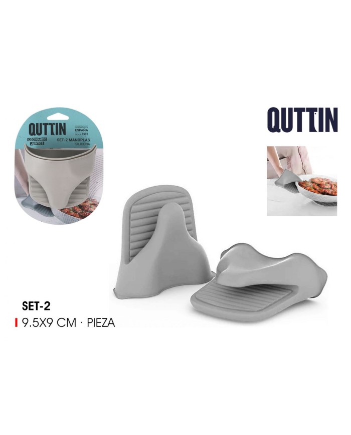 F 144 SET2 MANOPLA COCINA SILICONA QU