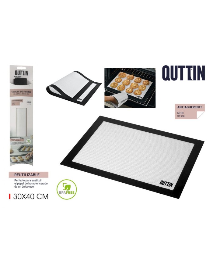 PRB TAPETE HORNO SILICONA 30X40CM QUTTIN