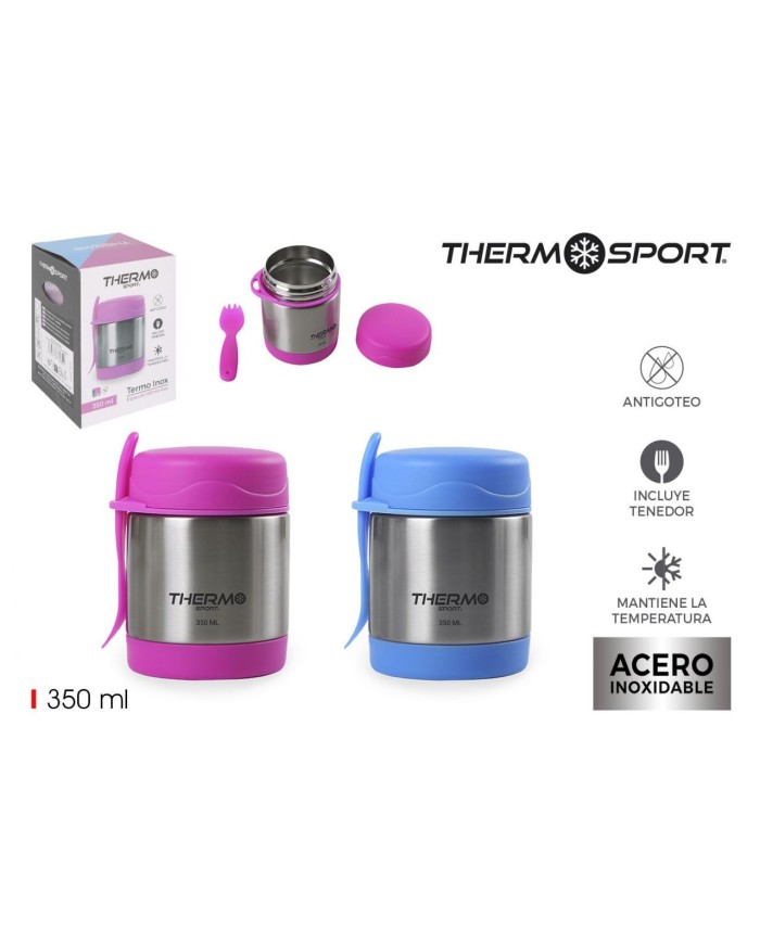 TERMO COMIDA 350ML C/TENEDOR THERMOSPORT