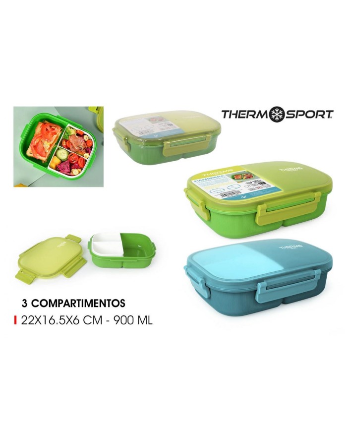 FIAMBRERA 3 DEPARTAMENTOS RECTANGUL THERMOSPORT