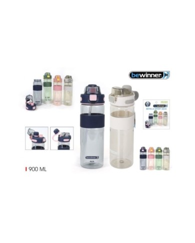BOTELLA SPORT AGUA TRANSP. 900ML BEWINNER