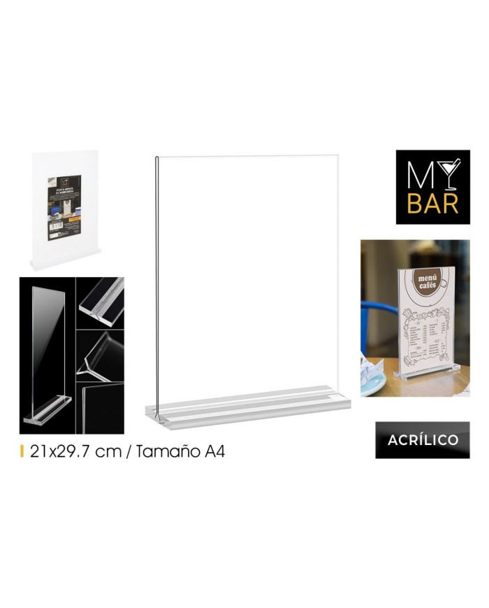 PORTA MENUS SOBREMESA 21X29.7CM