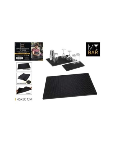 TAPETE ESCURRIDOR DE VASOS 45X30CM