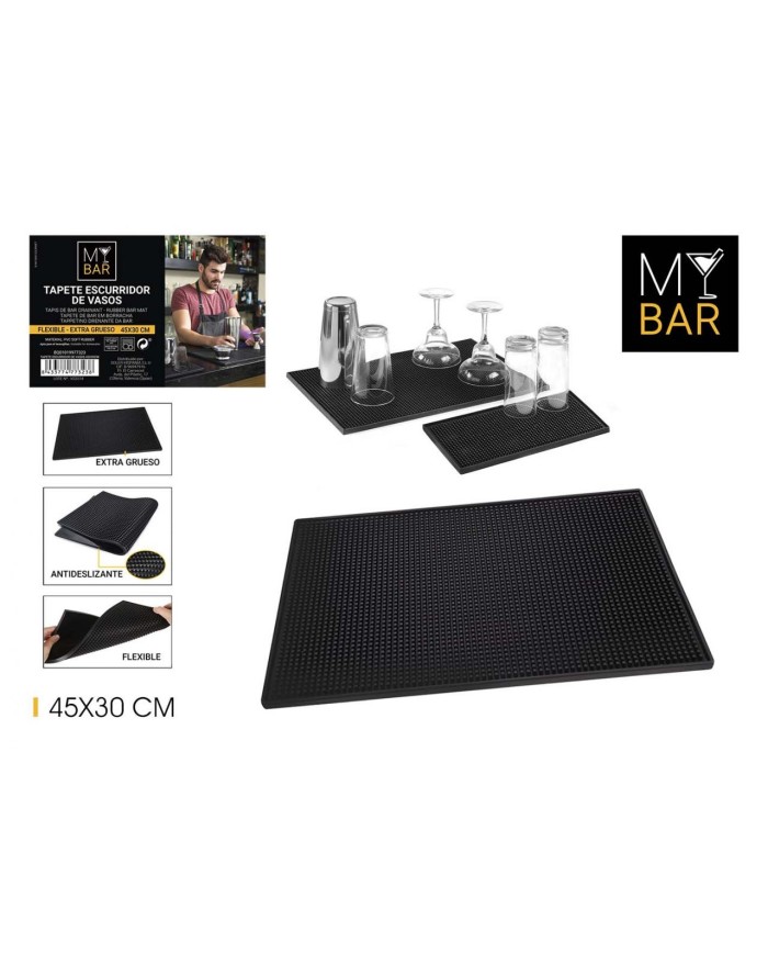 TAPETE ESCURRIDOR DE VASOS 45X30CM