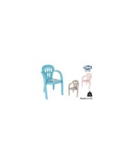 SILLA INFANTIL PLASTICO 35x33x51cm BLANCA