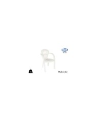 SILLA INFANTIL PLASTICO 35x33x51cm BLANCA