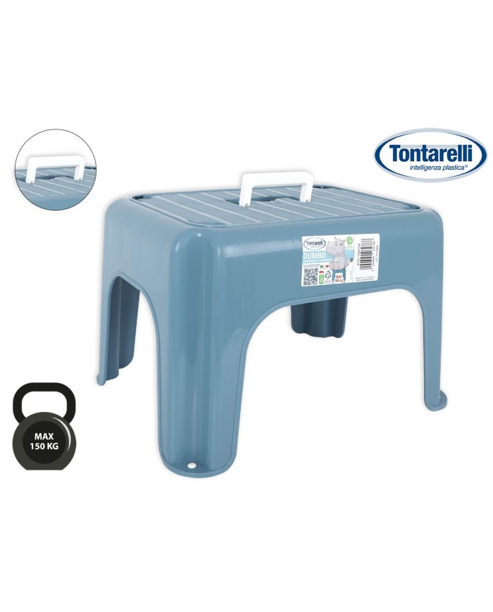 TABURETE C/ASA 38x30x24cm DUMBO AZUL