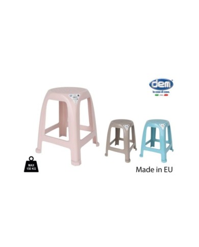 TABURETE 33.5X37.5X45.5cm COLORES