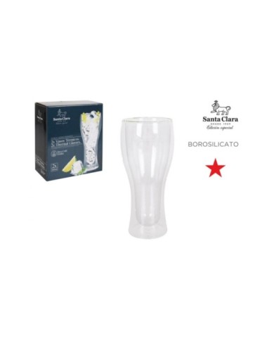 Y SET 2 VASOS CERVEZA BORO.400ML SANTA CLA