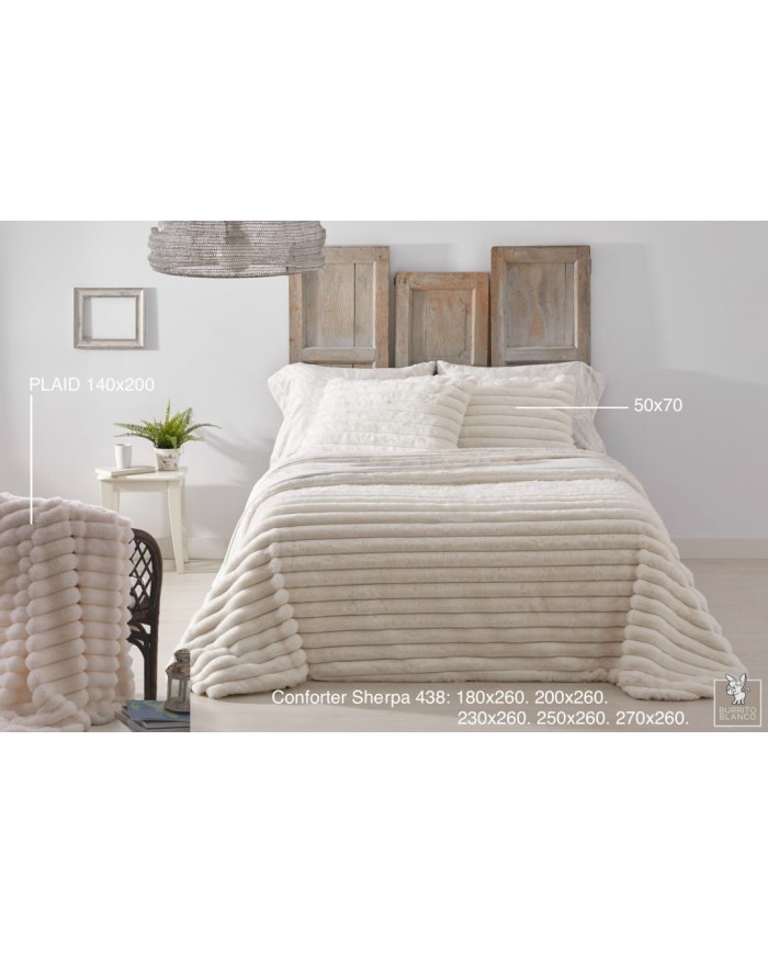 Colcha edredón invierno, 438 Crema