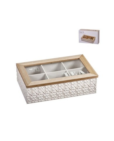 CAJA TE 6 ESPACIOS 24 cm