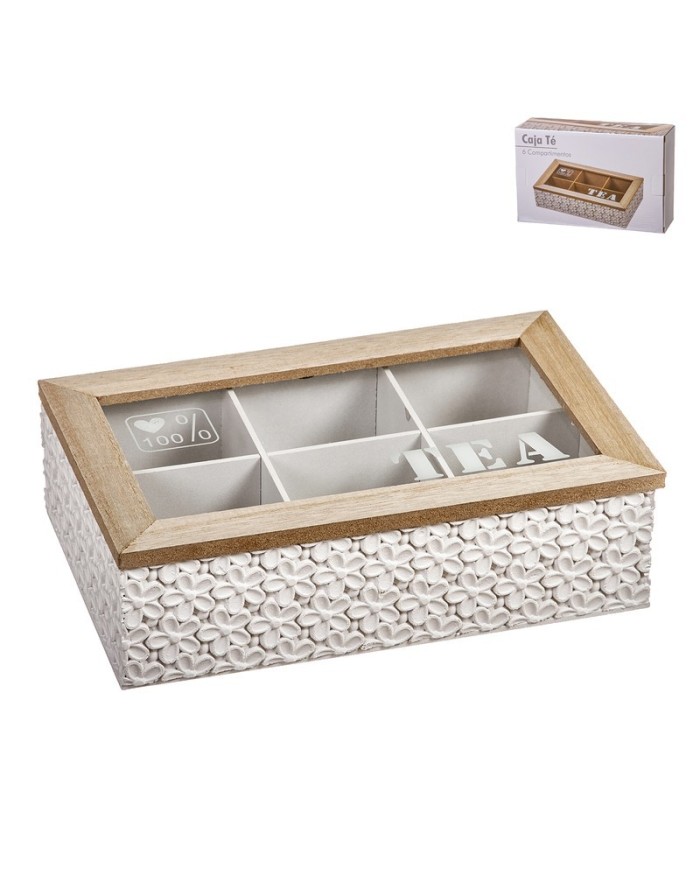 CAJA TE 6 ESPACIOS 24 cm