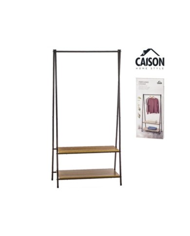 PERCHERO CON 2 BALDAS MADERA 160 cm