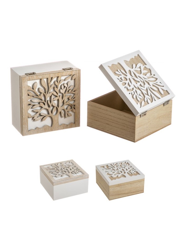 CAJA MADERA TROQUELADA SURT/2