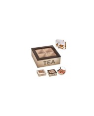 CAJA MADERA TEA 23x15x7.7  cm SURT/2
