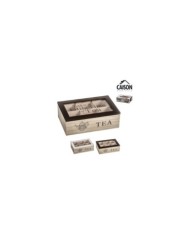 CAJA MADERA TEA 23x15x7.7  cm SURT/2