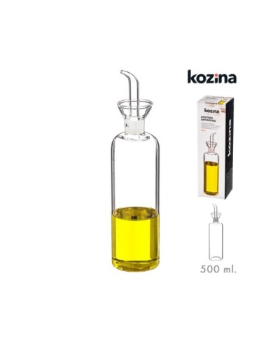ACEITERA CRISTAL ANTIGOTEO CILINDRICA 500 ml