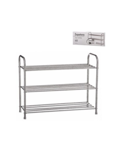 ZAPATERO 3 BALDAS ACERO INOXIDABLE