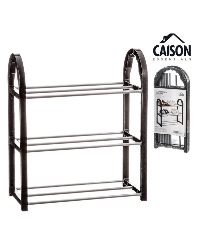 ZAPATERO 3 ESTANTES PLASTICO Y METAL