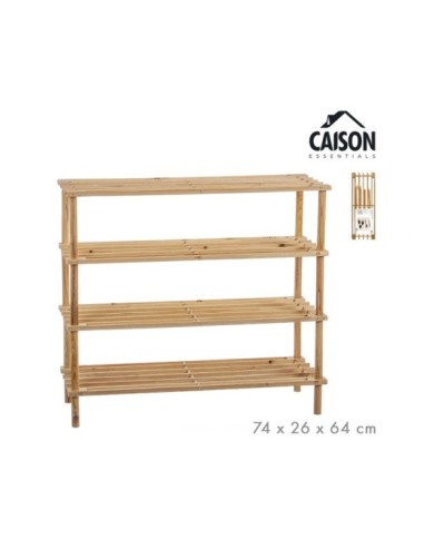 ZAPATERO MADERA 4 ESTANTES