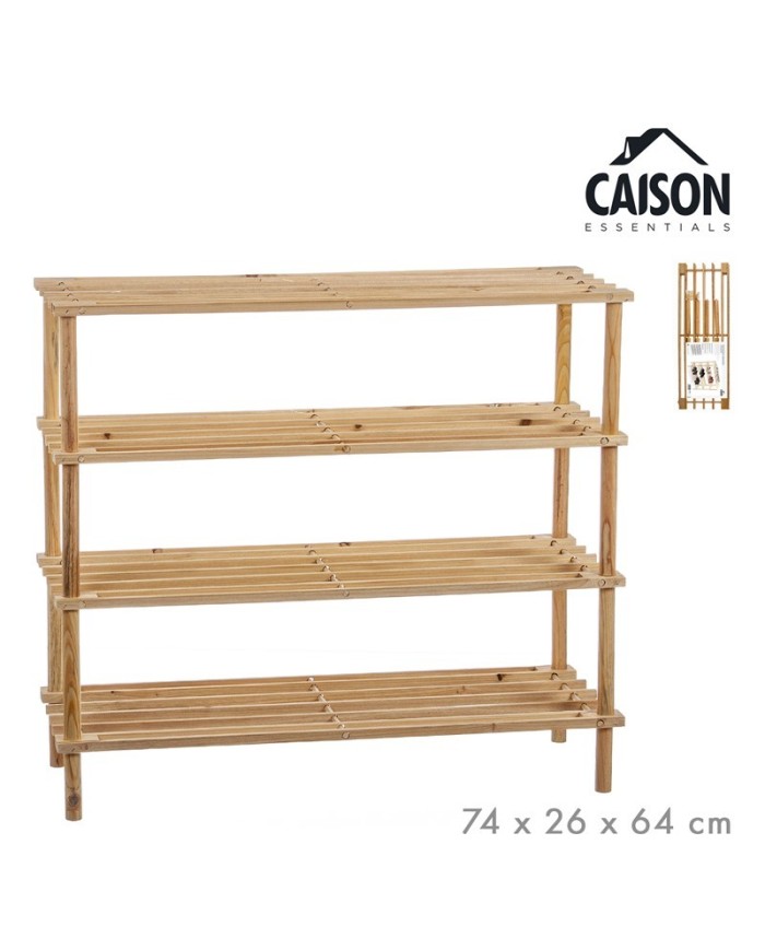 ZAPATERO MADERA 4 ESTANTES
