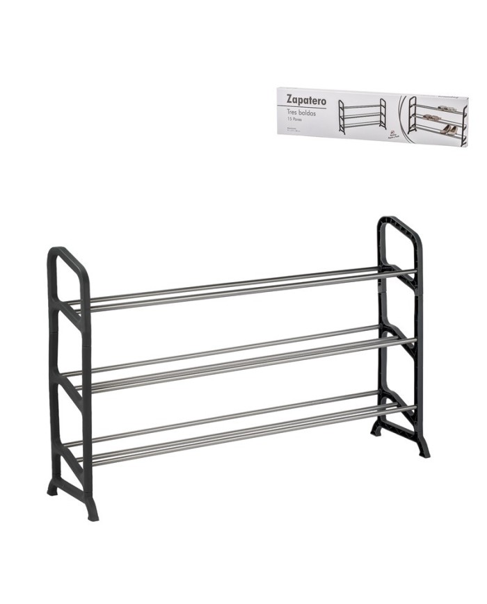 ZAPATERO PLASTICO 3 ALTURAS 15 PARES