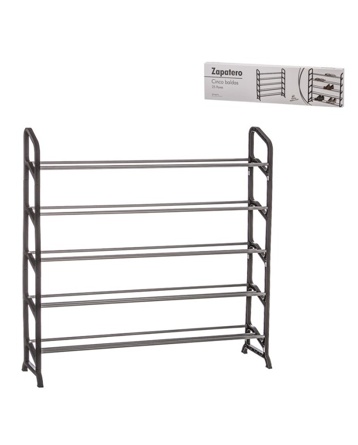 ZAPATERO PLASTICO 5 ALTURAS 25 PARES