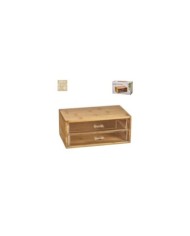 ORGANIZADOR COSMETICOS BAMBU + 2 CAJONES