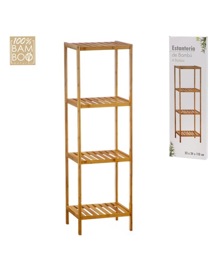ESTANTERIA BAMBU 4 BALDAS